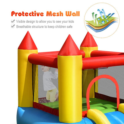 Costzon Inflatable Castle Jumping Bouncer with Water Slide