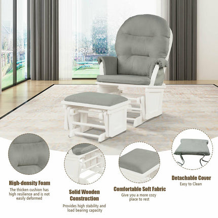 Costzon Baby Glider and Ottoman Cushion Set