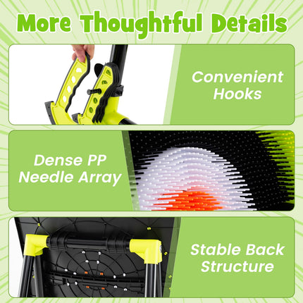 4 in 1 Throwing Target Set Kids Throwing Game with Bristle Target