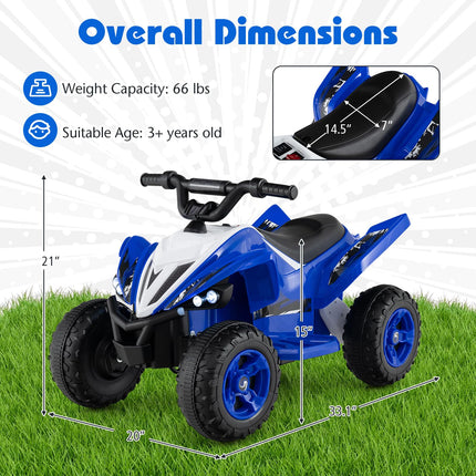 Costzon Kids ATV 12V 4-Wheeler Quad Electric Vehicle