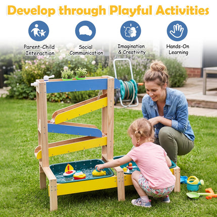 Costzon Sand and Water Table | Wooden Montessori Sensory Table