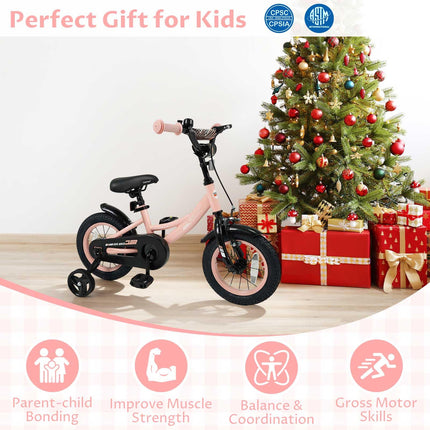 Kids Bike 12 14 16 18 Inch Toddler Bicycle with Removable Training Wheels