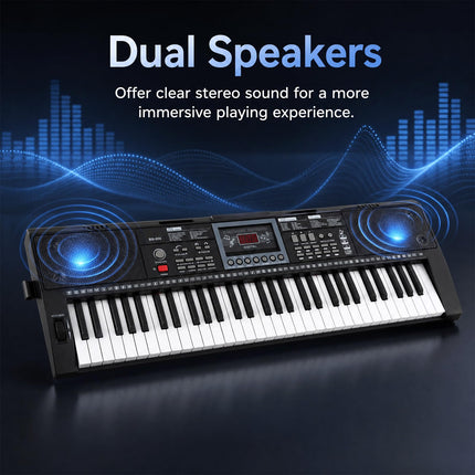 Costzon 61 Key Keyboard Piano | Portable Digital Piano Musical Instrument for Beginners