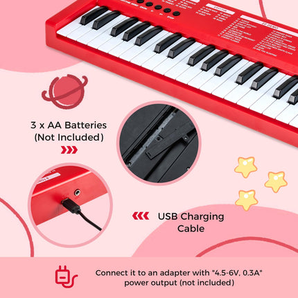 Costzon Kids Piano Keyboard 37 Keys Portable Electric Keyboard Piano