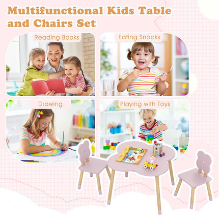 Costzon Kids Wooden Toddler Desk Set for Classroom Daycare Home