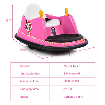 Costzon Bumper Car for Kids w/Remote Control for Boy Girl