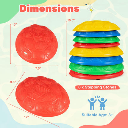Costzon Stepping Stones for Kids 8 PCS Non-Slip