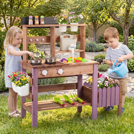 Costzon Mud Kitchen for Kids Outdoor