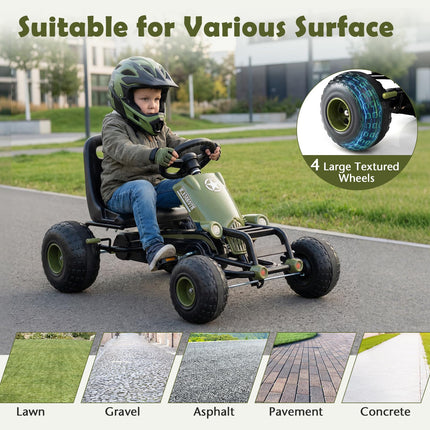 Costzon Kids Pedal Go Kart 4-Wheel Ride On Toy