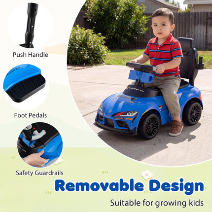 Costzon 3 in 1 Toyota Licensed Push Car for Toddlers | Foot-to-Floor Kids Ride On Toys