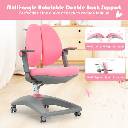 Costzon Kids Chair, Adjustable Height Student Chair, Home School Ergonomic Computer Chair, Kids Desk Chair