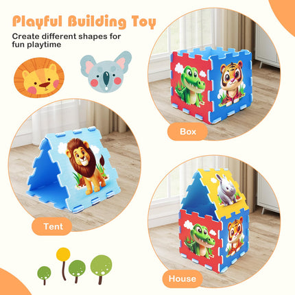 Costzon 8-Piece Educational Animal Interlocking Baby Play Mat