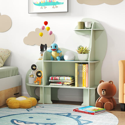 Costzon Dinosaur Kids Bookshelf, 3-Tier Wooden Children's Bookcase