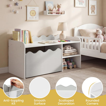 Costzon Kids Bookshelf Toy Storage