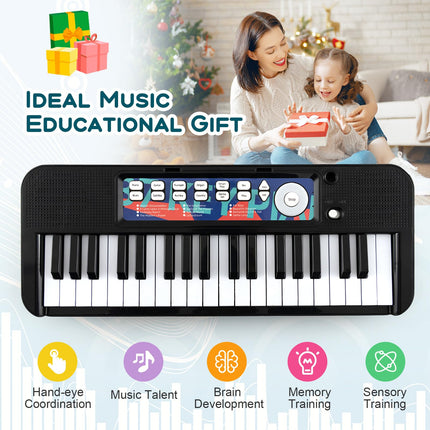 Costzon Kids Piano, 37 Key Piano Toy Keyboard w/ Microphone