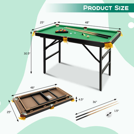 Costzon Billiard Table Pool Game Table Includes Cues