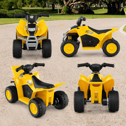 Costzon Kids ATV 6V CAT Licensed Four Wheeler Quad Car Toy with LED Headlight