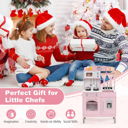 Costzon Kids Wooden Little Chef Pretend Toy