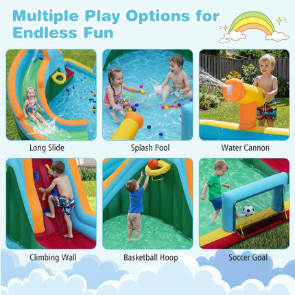 Costzon 6 in 1 Kids Inflatable Water Slide