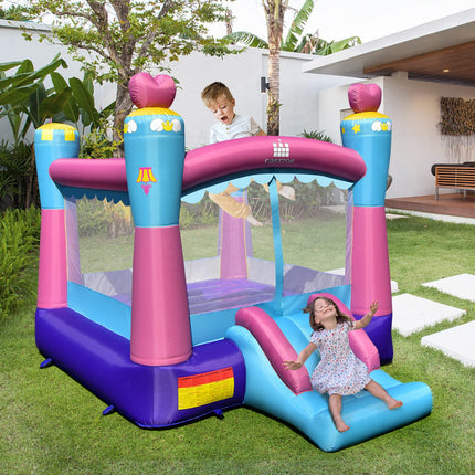 Costzon Inflatable Bounce House, 3-in-1 Bouncy House for Kids Princess Theme