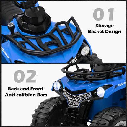 Costzon Kids ATV 12V Battery Powered Electric Vehicle w/Music