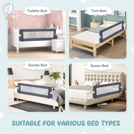 Swing Down Safety Bed Guard for Convertible Crib