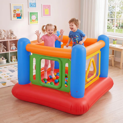 BOUNTECH Inflatable Bounce House for Kids 3-6 | Blow Up Jumping House with Net
