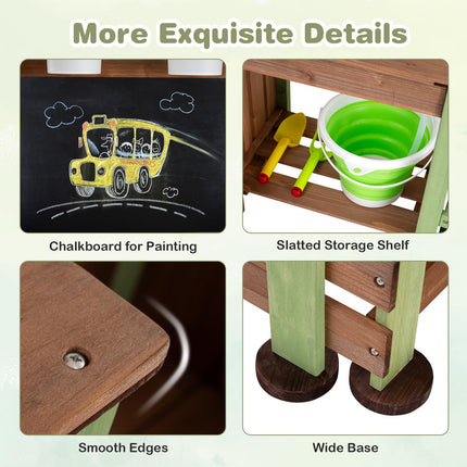 Costzon Outdoor Mud Farm Playset for Kids