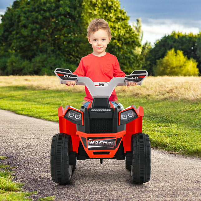 Costzon Kids ATV, 6V Battery Powered Electric Vehicle with Forward/Reverse Switch