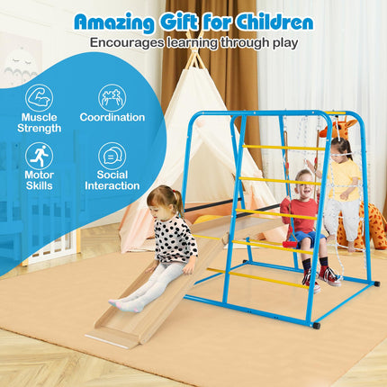 Costzon Indoor Playground Jungle Gym Metal Montessori Climbing Toys for Kids & Toddlers