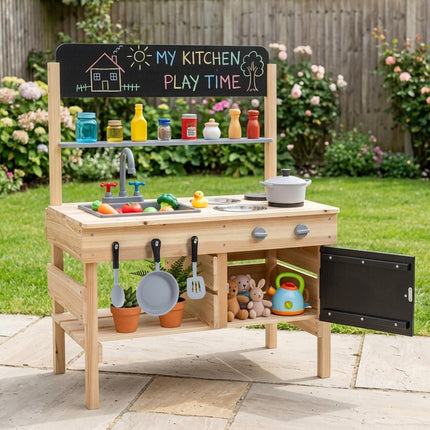 Costzon Mud Kitchen w/Stoves for Kids