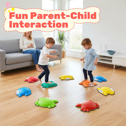 Costzon 9 Pieces Non-Slip Stepping Stones for Kids