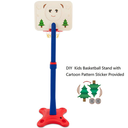Costzon Kids Basketball Hoop, Adjustable Height Basketball Goal Stand