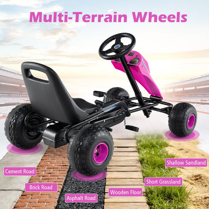 Costzon 4 Wheel Pedal Go Kart