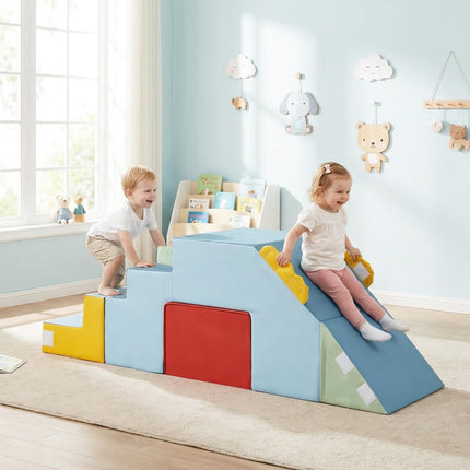 Costzon Toddler Climbing Toys Velvet Cover Convertible Table Chair Set