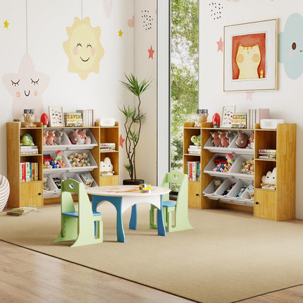 Costzon 56" Toy Storage Organizer Kids Bookshelf and Toy Storage