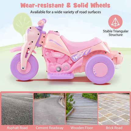 Costzon Kids Motorcycle 6V Battery Powered Ride on Toddler Motorcycle