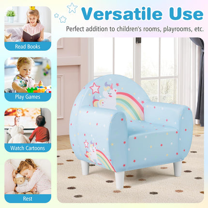Costzon Children's Cartoon Sofa Armrest Chair