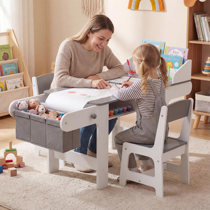 Costzon Kids Art Table and Chair Toddler Activity Desk Set