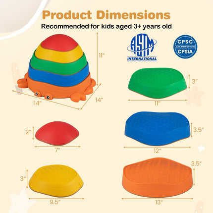 Costzon 6 Pieces Stepping Stones for Kids
