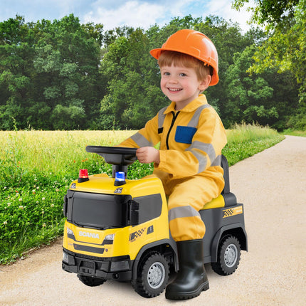 Costzon Ride On Push Car Licensed Scania Construction Vehicle for Toddlers