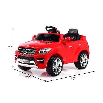 Costzon Mercedes Benz ML350 6V Electric Kids Ride On Car Licensed MP3 RC Remote Control
