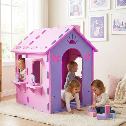 Costzon Playhouse EVA Foam Kids Indoor Cottage Playground