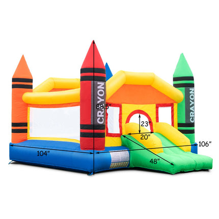 Costzon Kids Inflatable Bounce House Without Blower