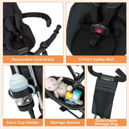 Costzon Tricycle 4 in 1 Toddler Bike