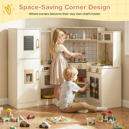 Costzon Kids Wooden Toy Kitchen Playset