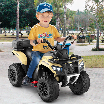 Costzon Kids ATV 6V Four Wheeler Quad Electric Vehicle with Spray Function