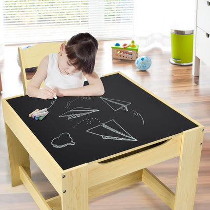Costzon 3 in 1 Wooden Activity Table with Storage Drawer
