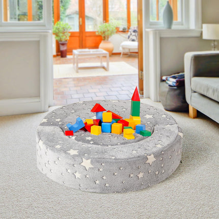 Costzon 2 in 1 Convertible Glow in The Dark Kids Sofa with 8-inch Sitting Cushion