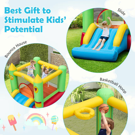 BOUNTECH Inflatable Bounce House（Smiling Face without Air Blower）